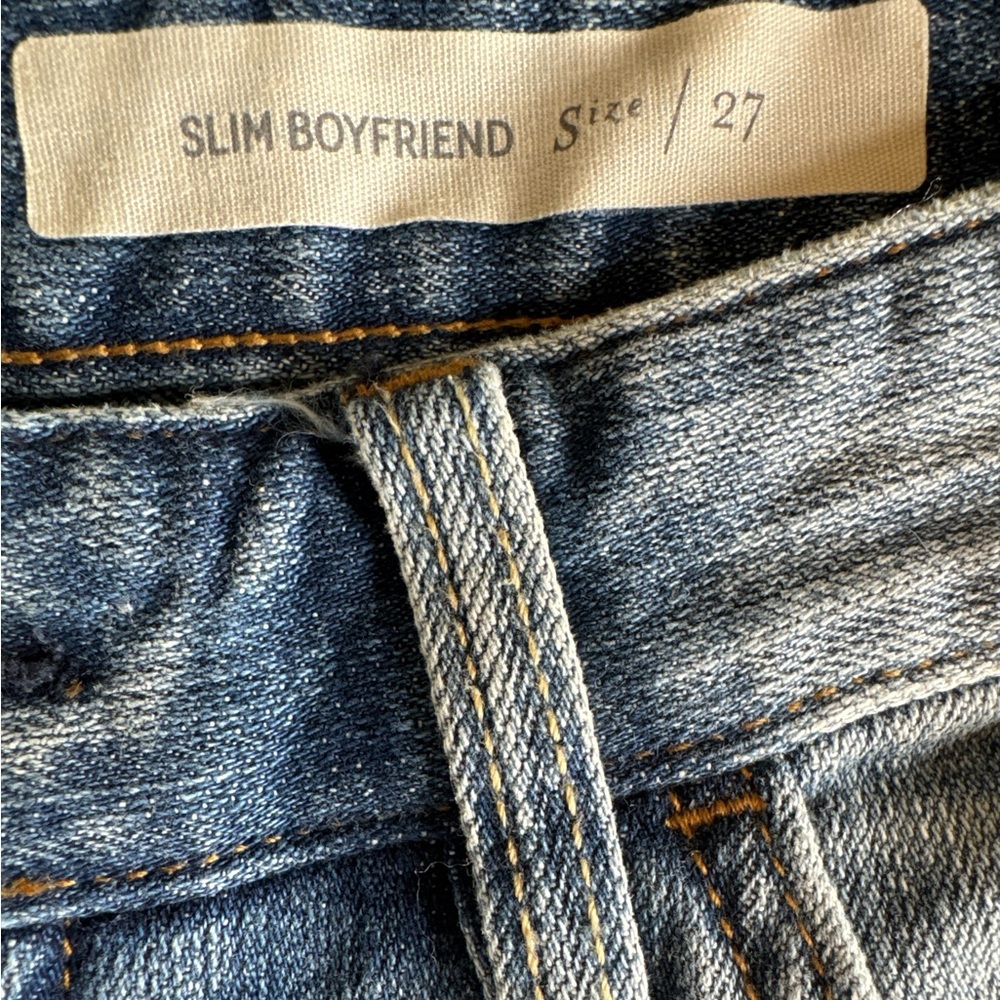 ANTHROPOLOGIE Pilcro and the Letterpress Boyfriend Cropped Jeans, Sizes 27 & 30. - Picture 5 of 16